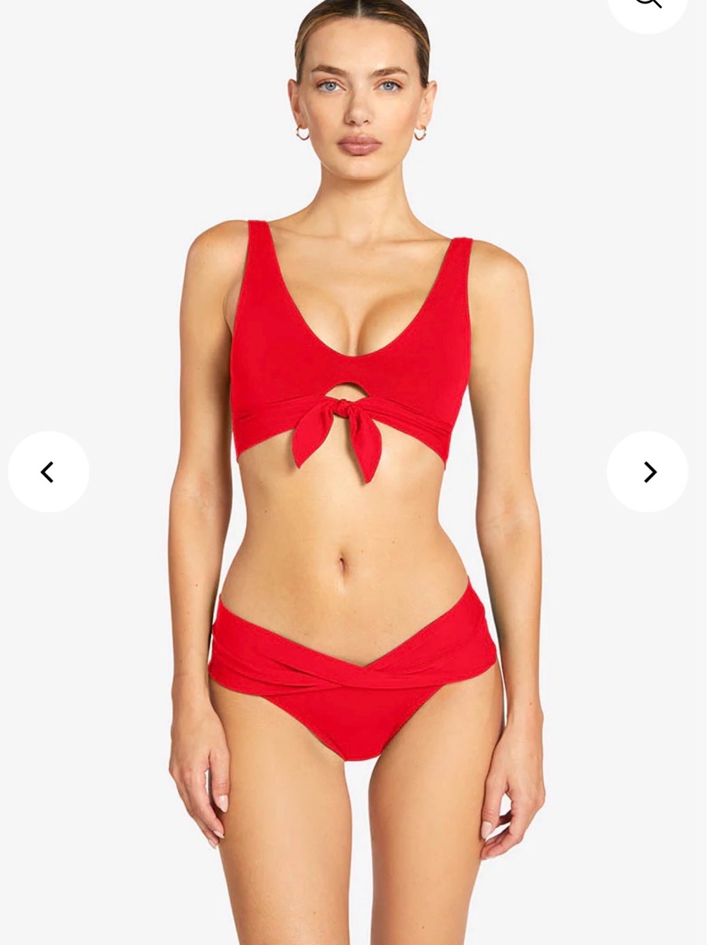 Robin Piccone Red Bikini Set Size M